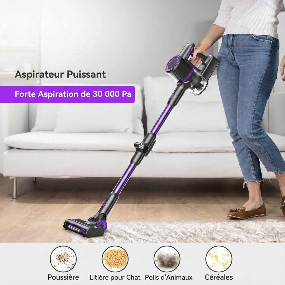 DustiGoes V2 Aspirateur Sans Fil