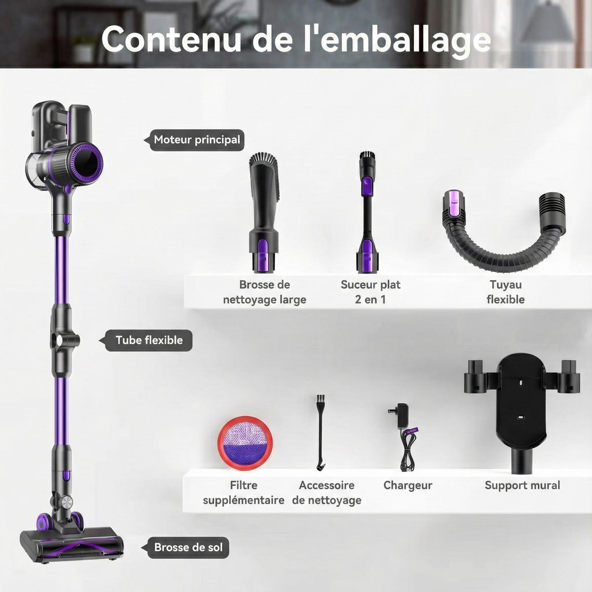 DustiGoes V2 Aspirateur Sans Fil