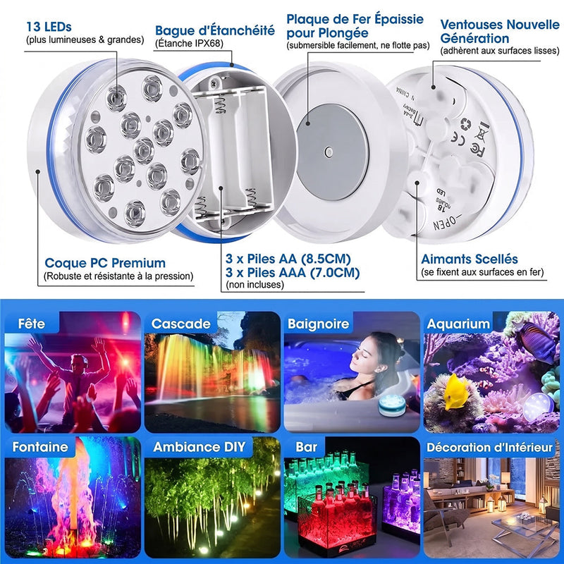 AquaLoxt Lampe Submersible Pour Piscine