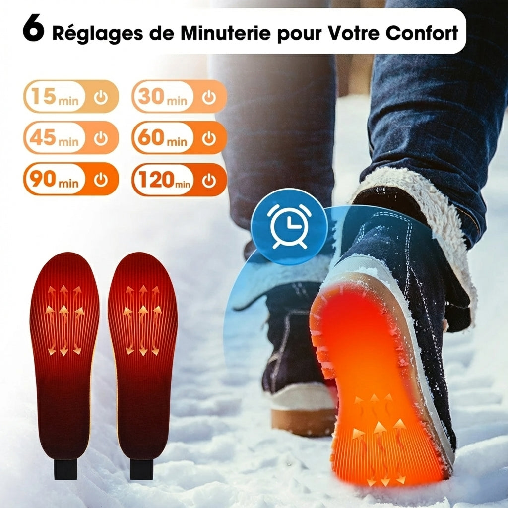 FireFootie Semelles Chauffantes