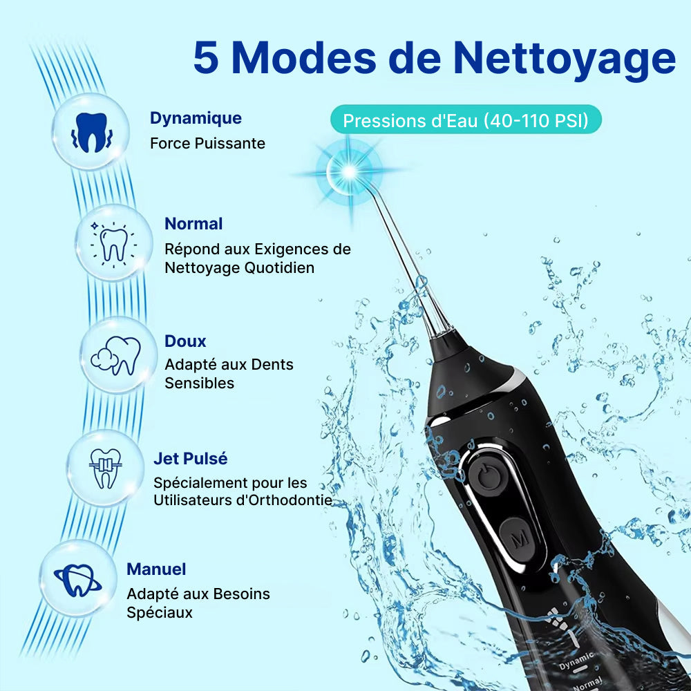 FlosZapa Hydropulseur Dentaire