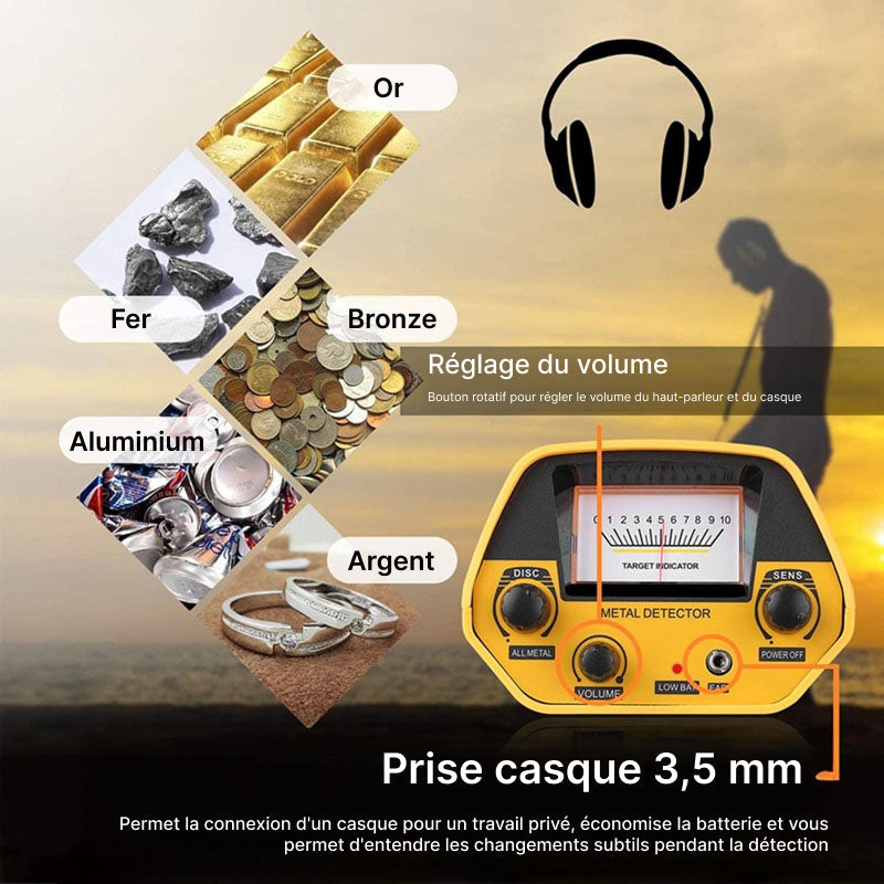 GoldHunet Détecteur de Métaux