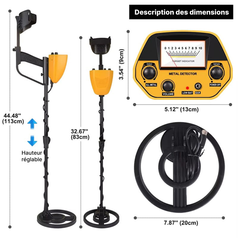 GoldHunet Détecteur de Métaux