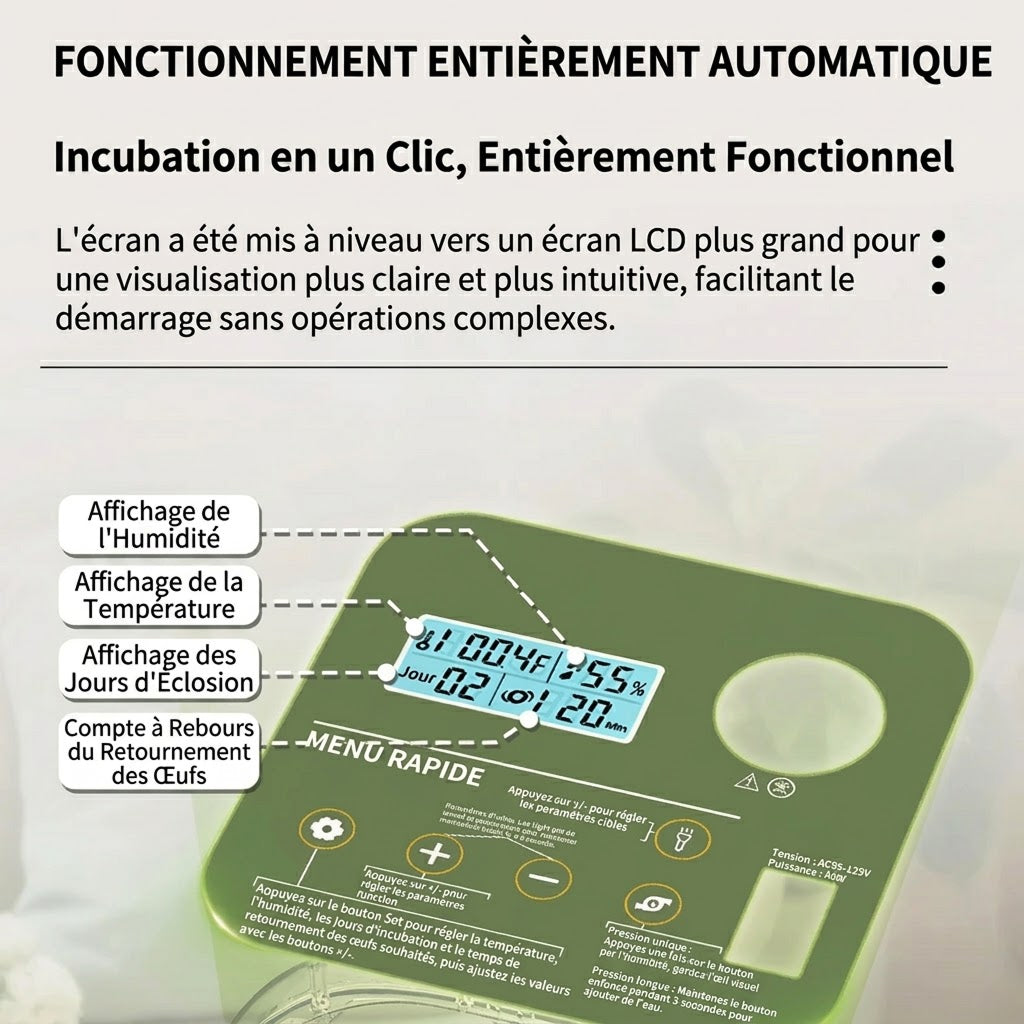 Hatchivax Incubateur Oeuf
