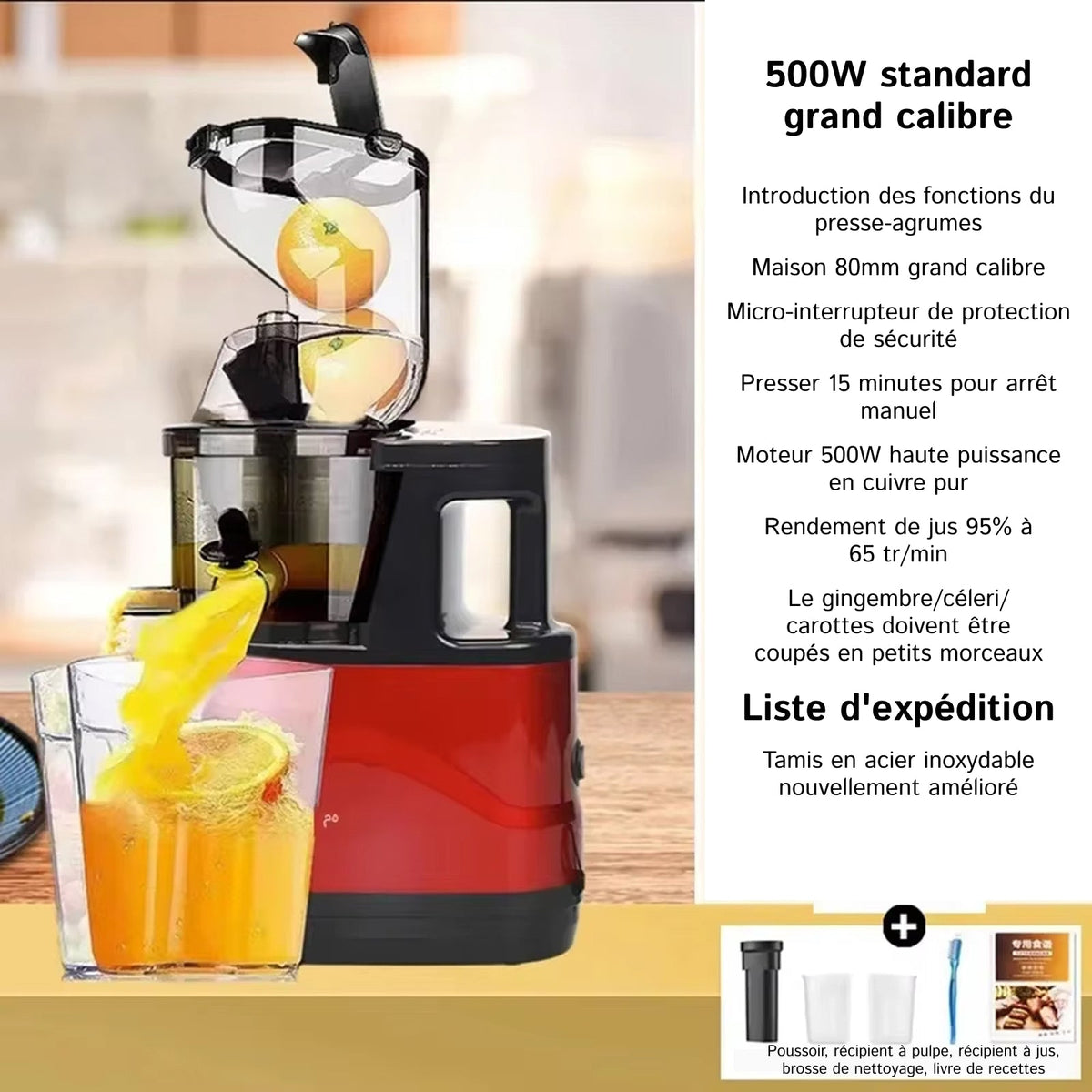 JuiCiento Extracteur De Jus De Fruits Et Légumes