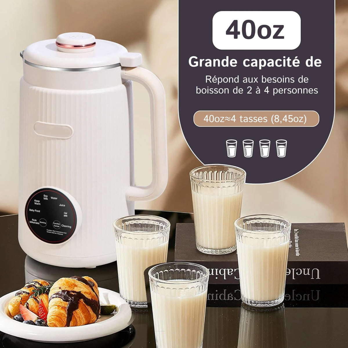 Milkonekt Appareil Pour Faire Du Lait Vegetal