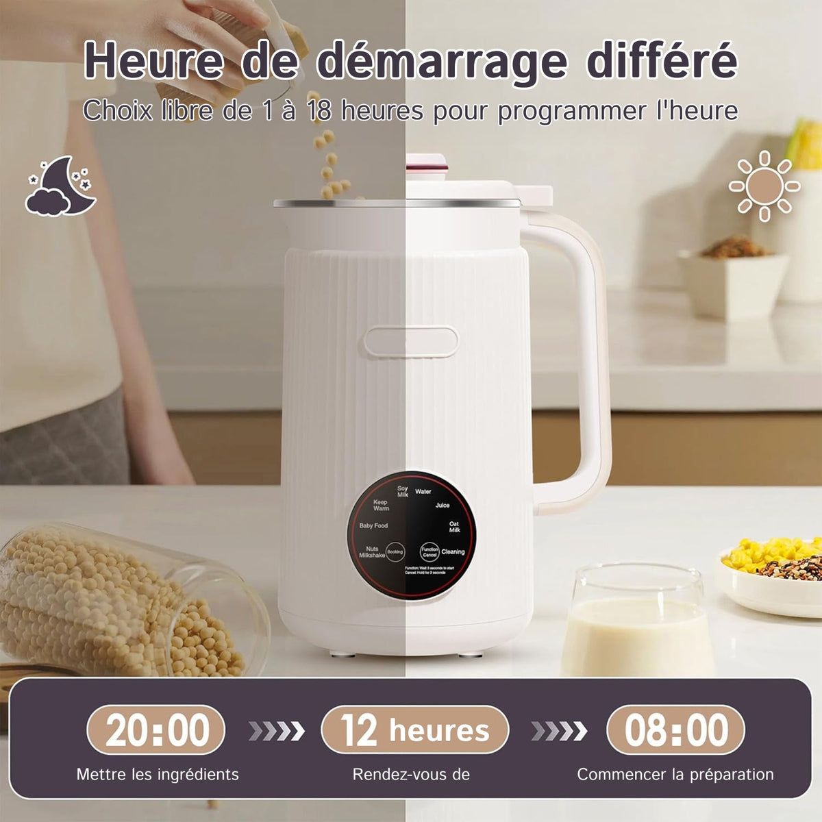 Milkonekt Appareil Pour Faire Du Lait Vegetal
