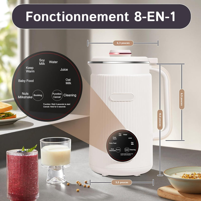 Milkonekt Appareil Pour Faire Du Lait Vegetal