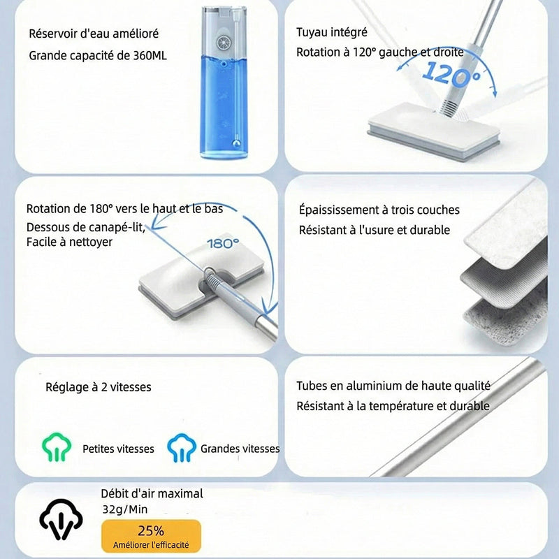 MopiAura Balai Vapeur