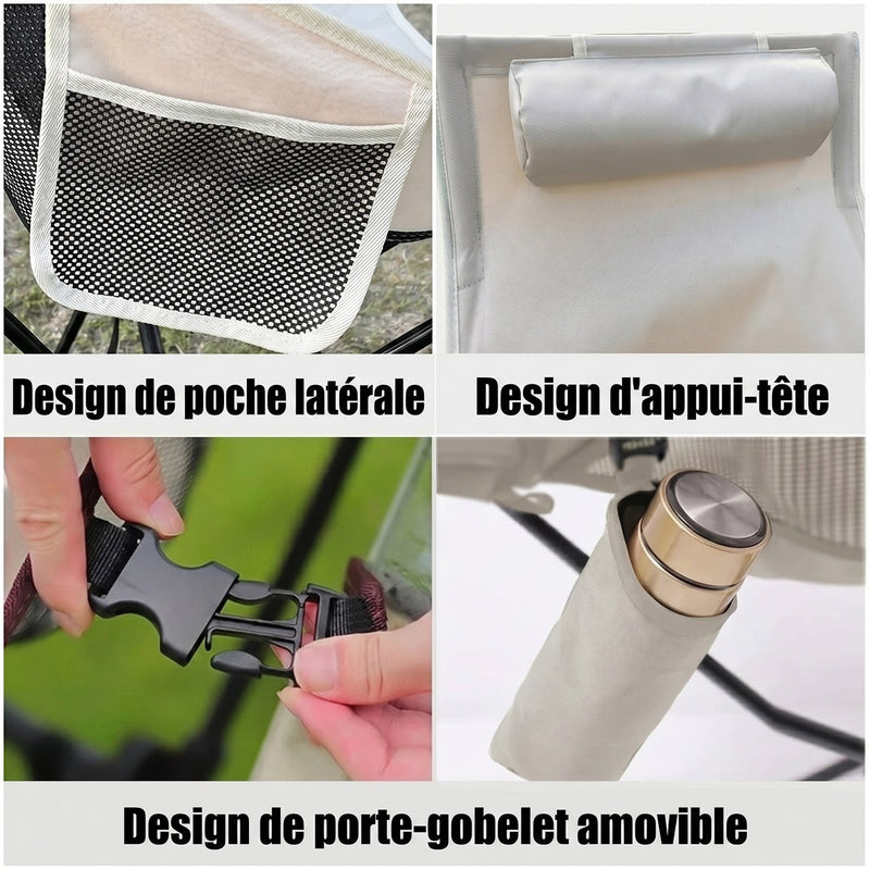 NestFoche Chaise de Camping Compacte