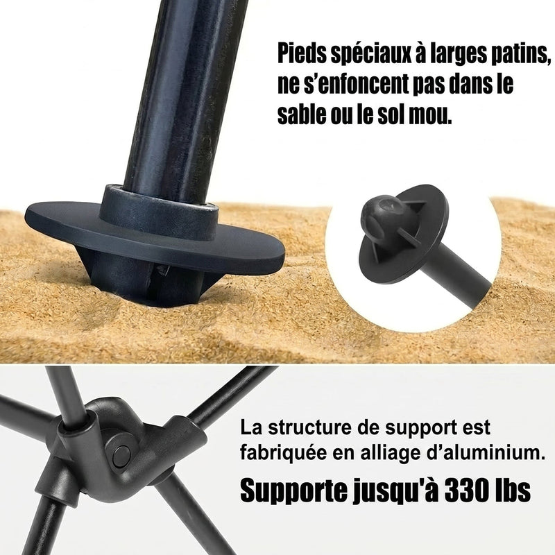 NestFoche Chaise de Camping Compacte
