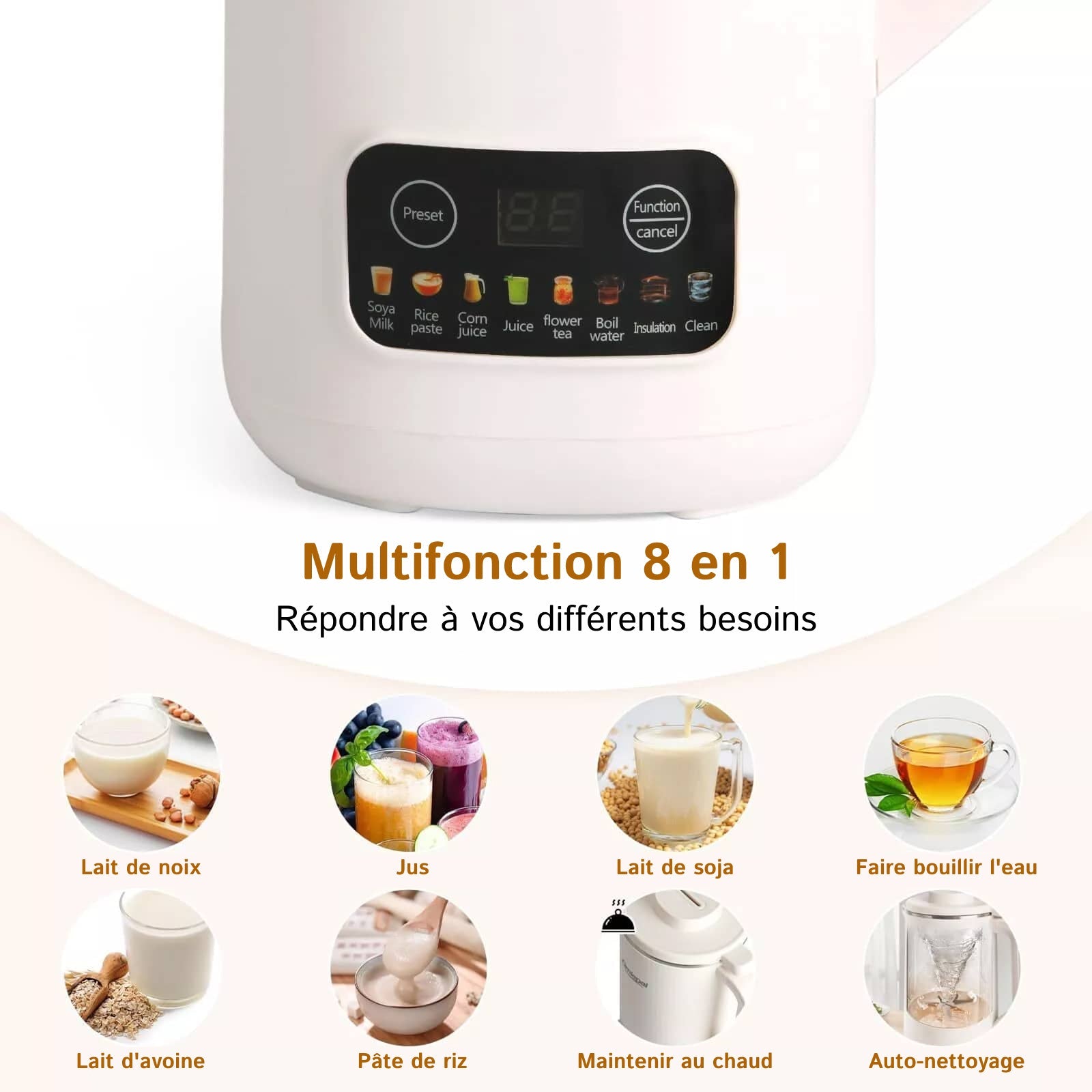 Nutebost Machine À Lait Végétal Avec Filtre