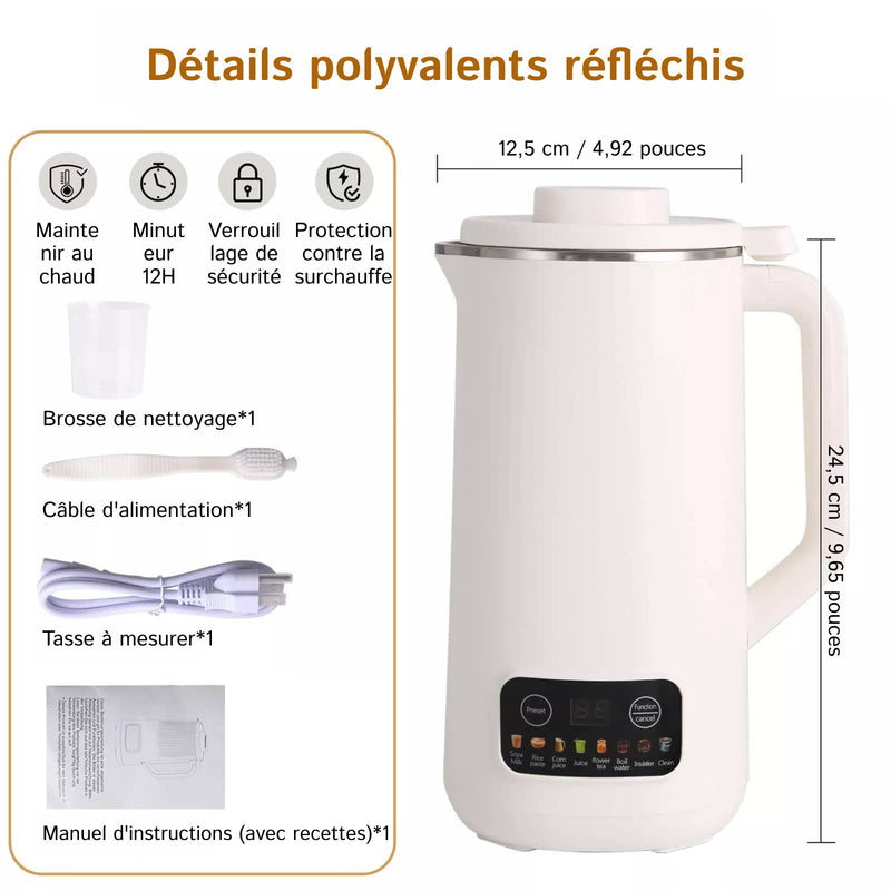 Nutebost Machine À Lait Végétal Avec Filtre