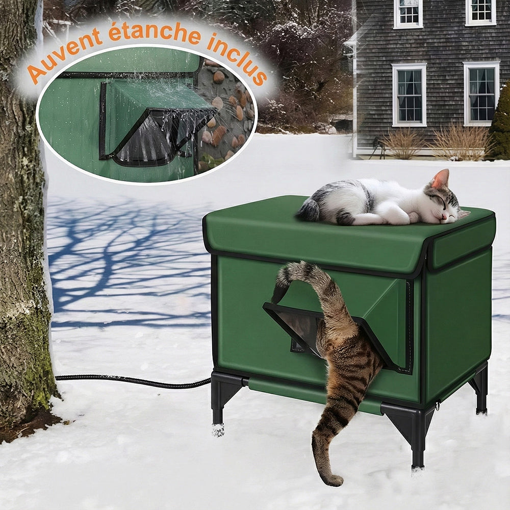 PawNitex Maison Pour Chat Chauffée