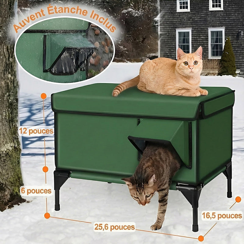 PawNitex Maison Pour Chat Chauffée