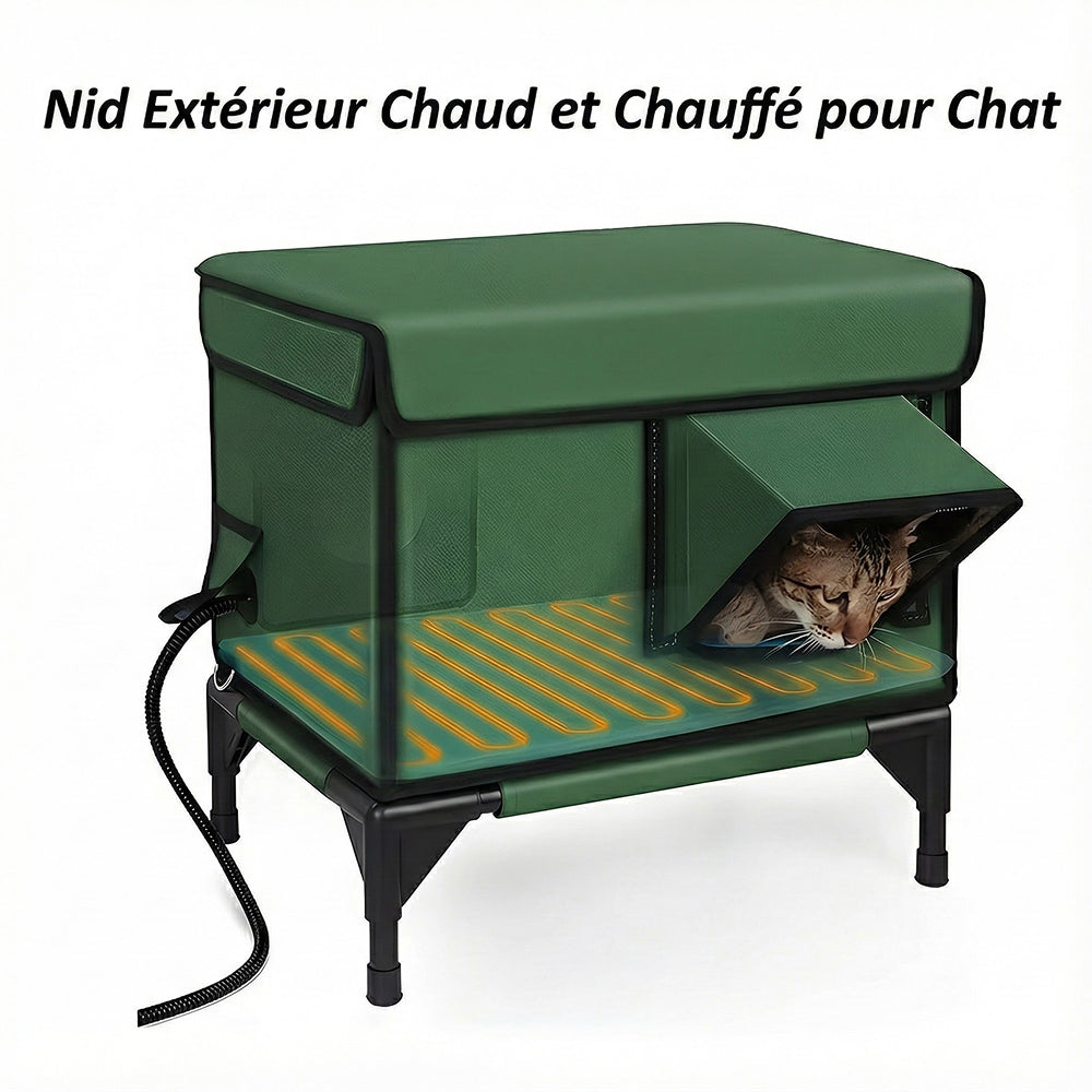 PawNitex Maison Pour Chat Chauffée