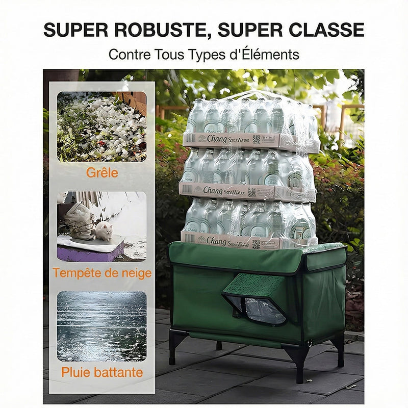 PawNitex Maison Pour Chat Chauffée