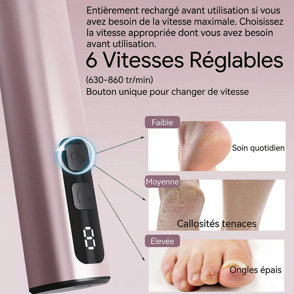 PediLuxid Râpe Electrique Pieds