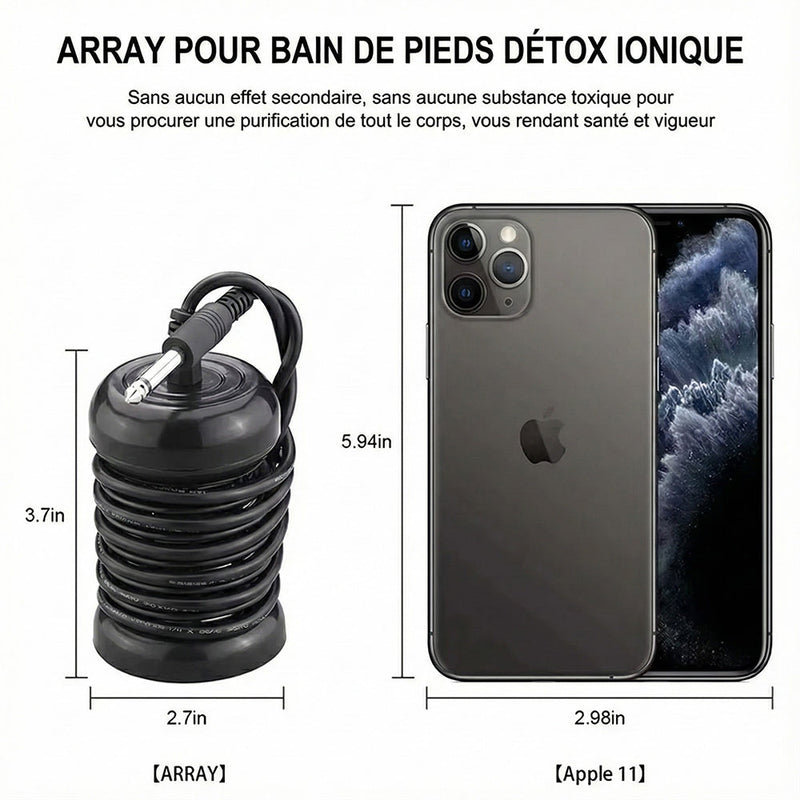 PureSolek Bain de Pieds Ionique Détox