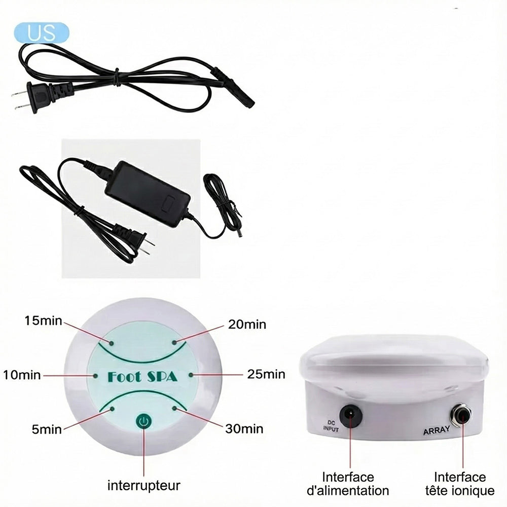 PureSolek Bain de Pieds Ionique Détox