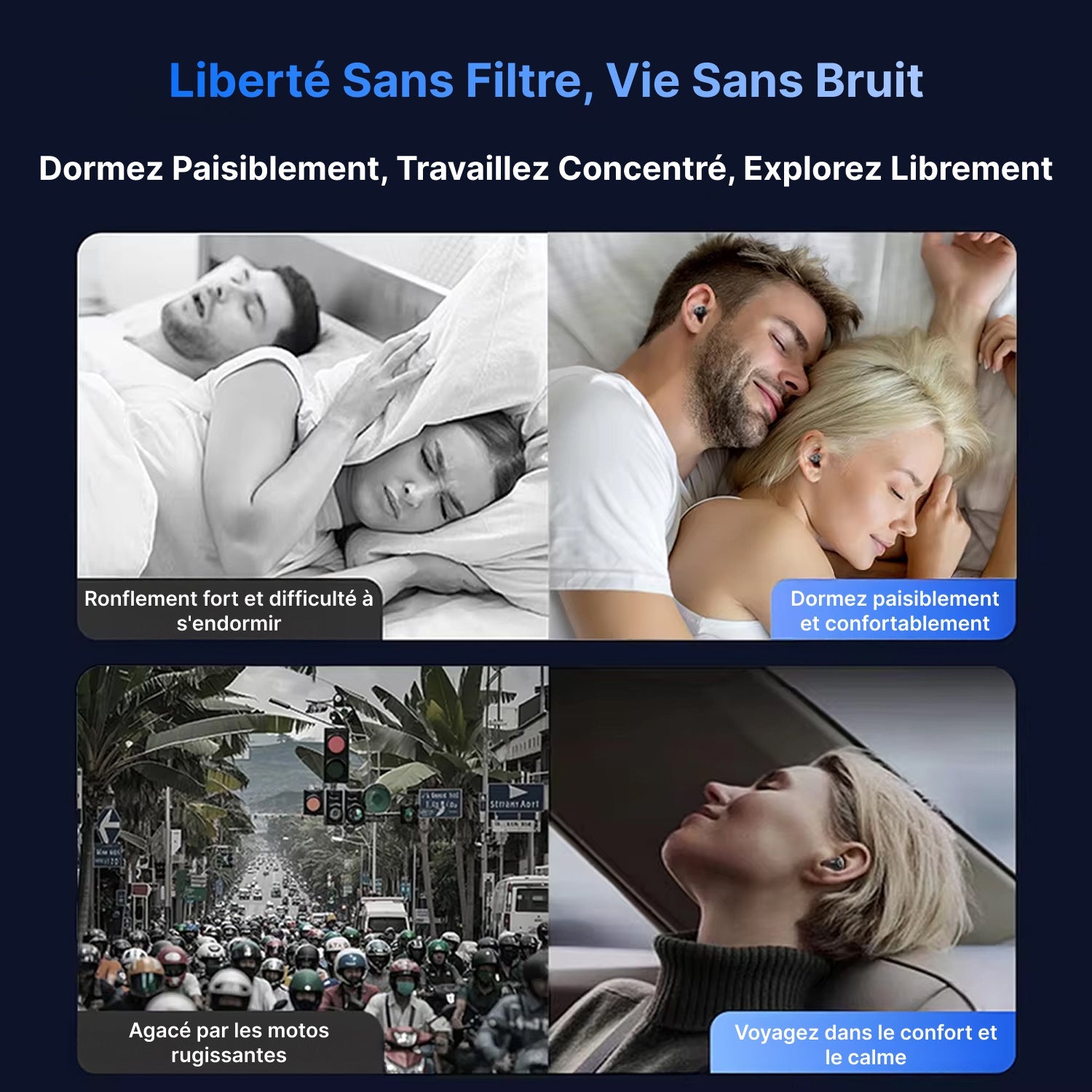 Snuzipods Casque Anti Bruit Pour Dormir