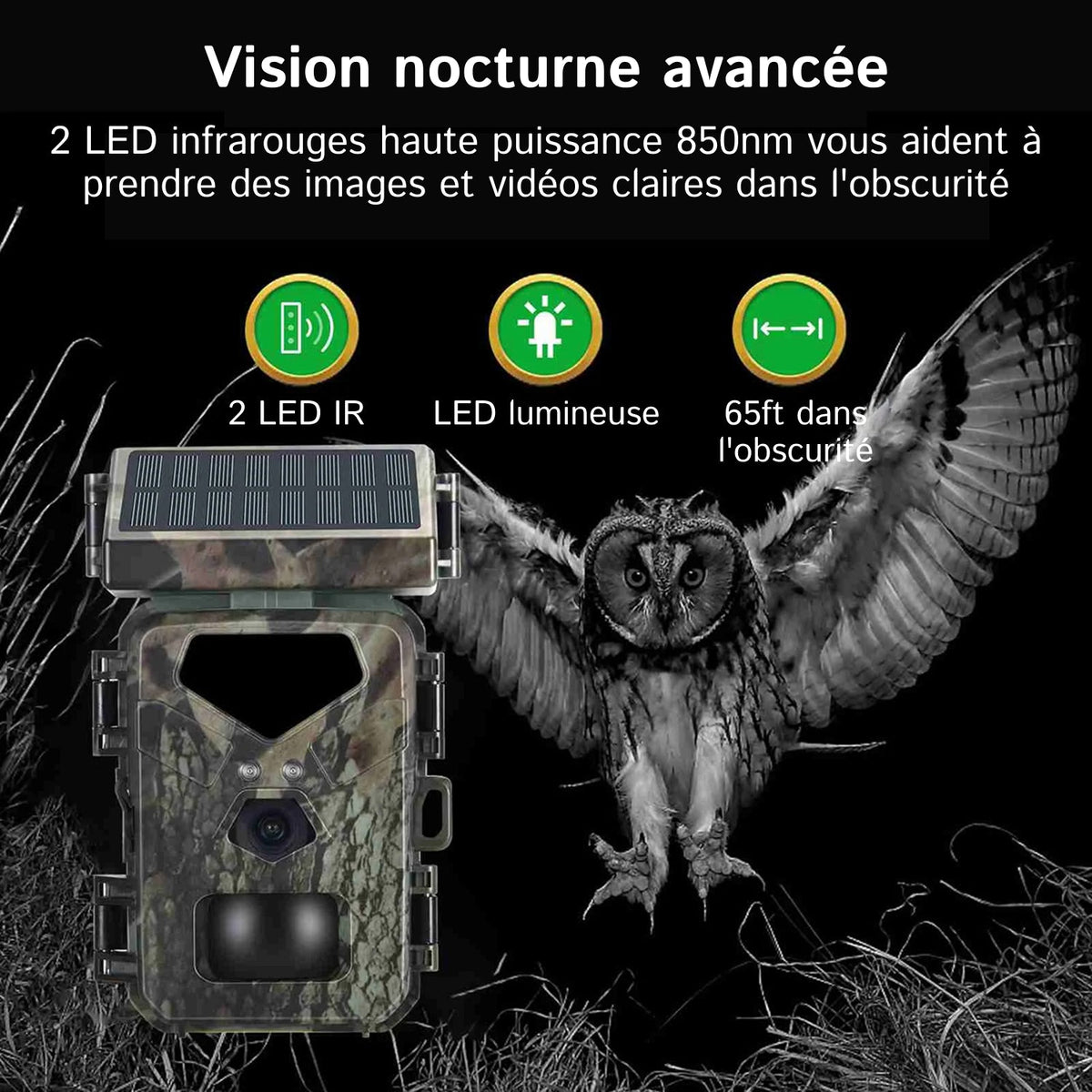 SolCamark Caméra de Chasse Solaire