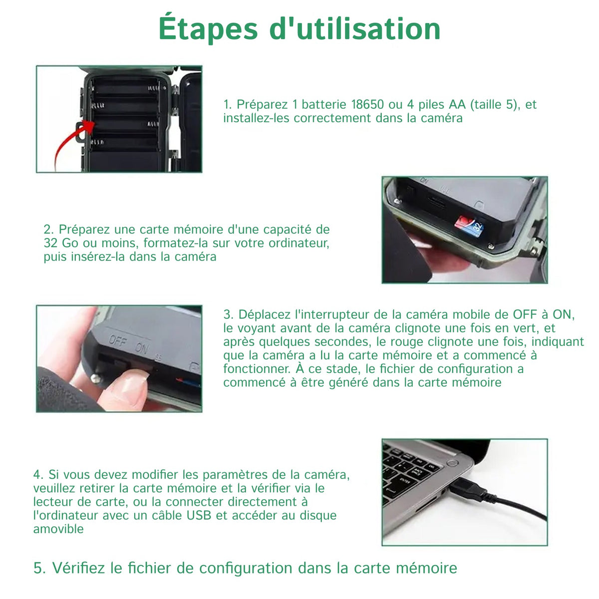 SolCamark Caméra de Chasse Solaire