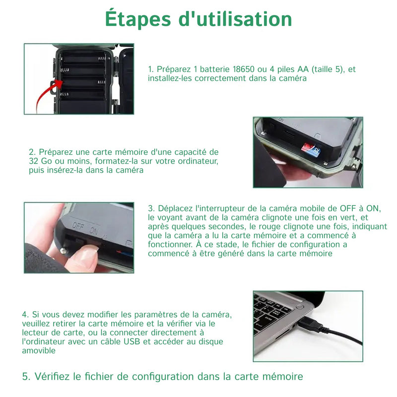 SolCamark Caméra de Chasse Solaire