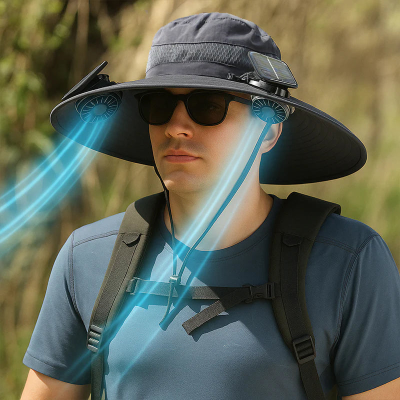 SolaFleky Chapeau Ventilateur Solaire