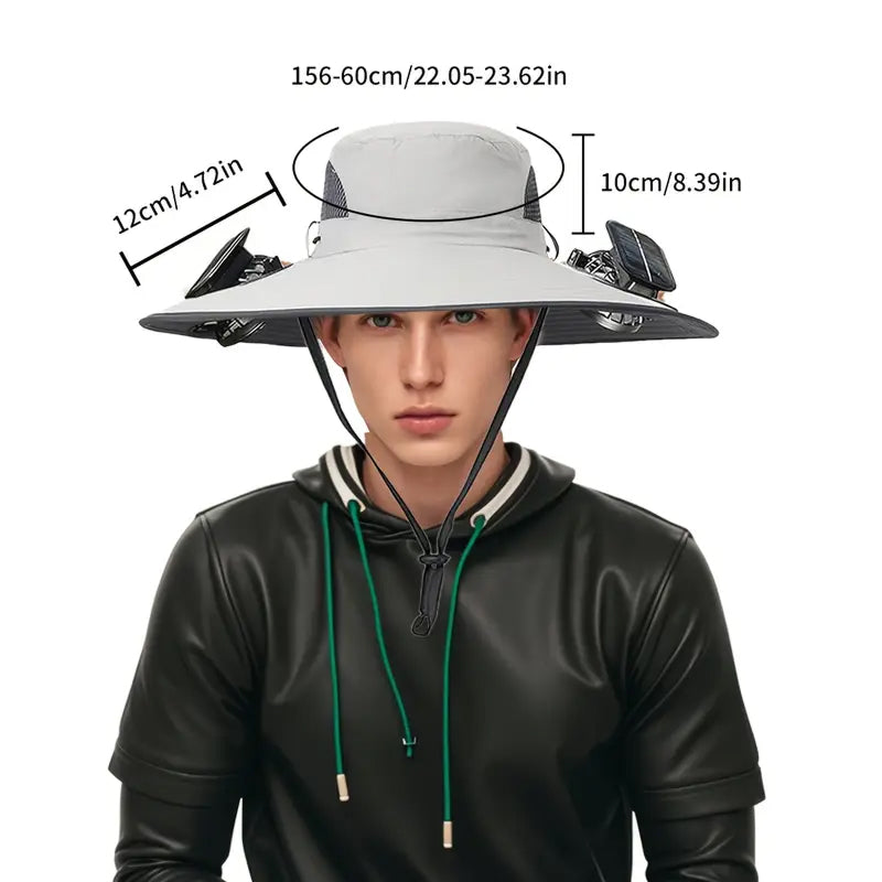 SolaFleky Chapeau Ventilateur Solaire