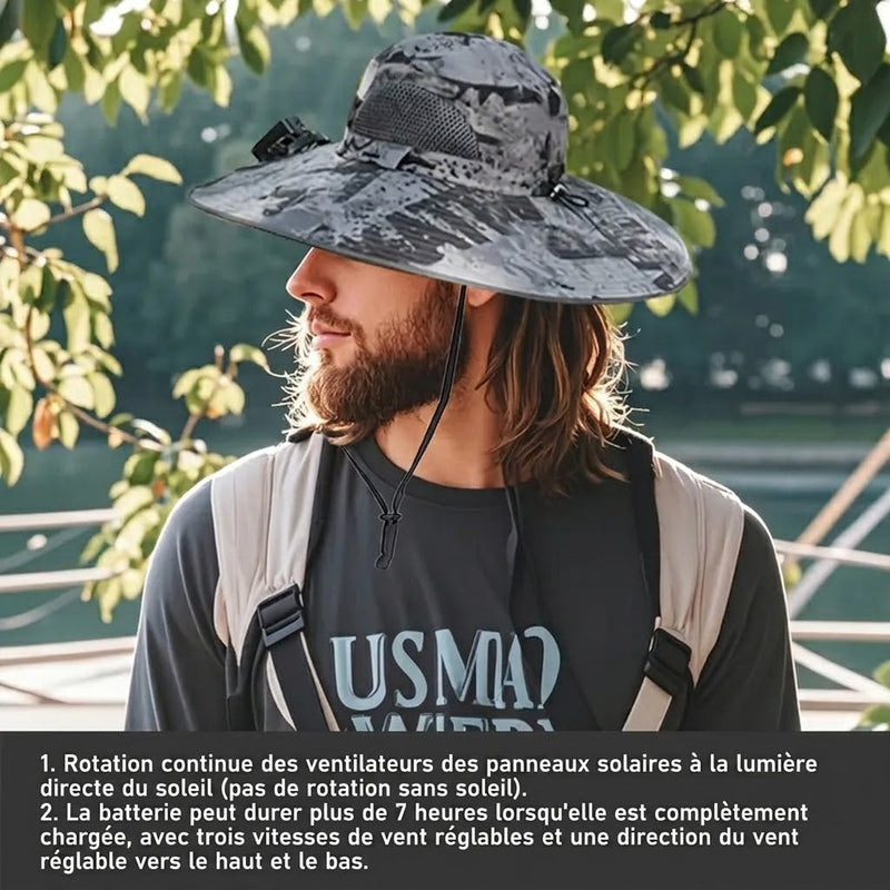SolaFleky Chapeau Ventilateur Solaire