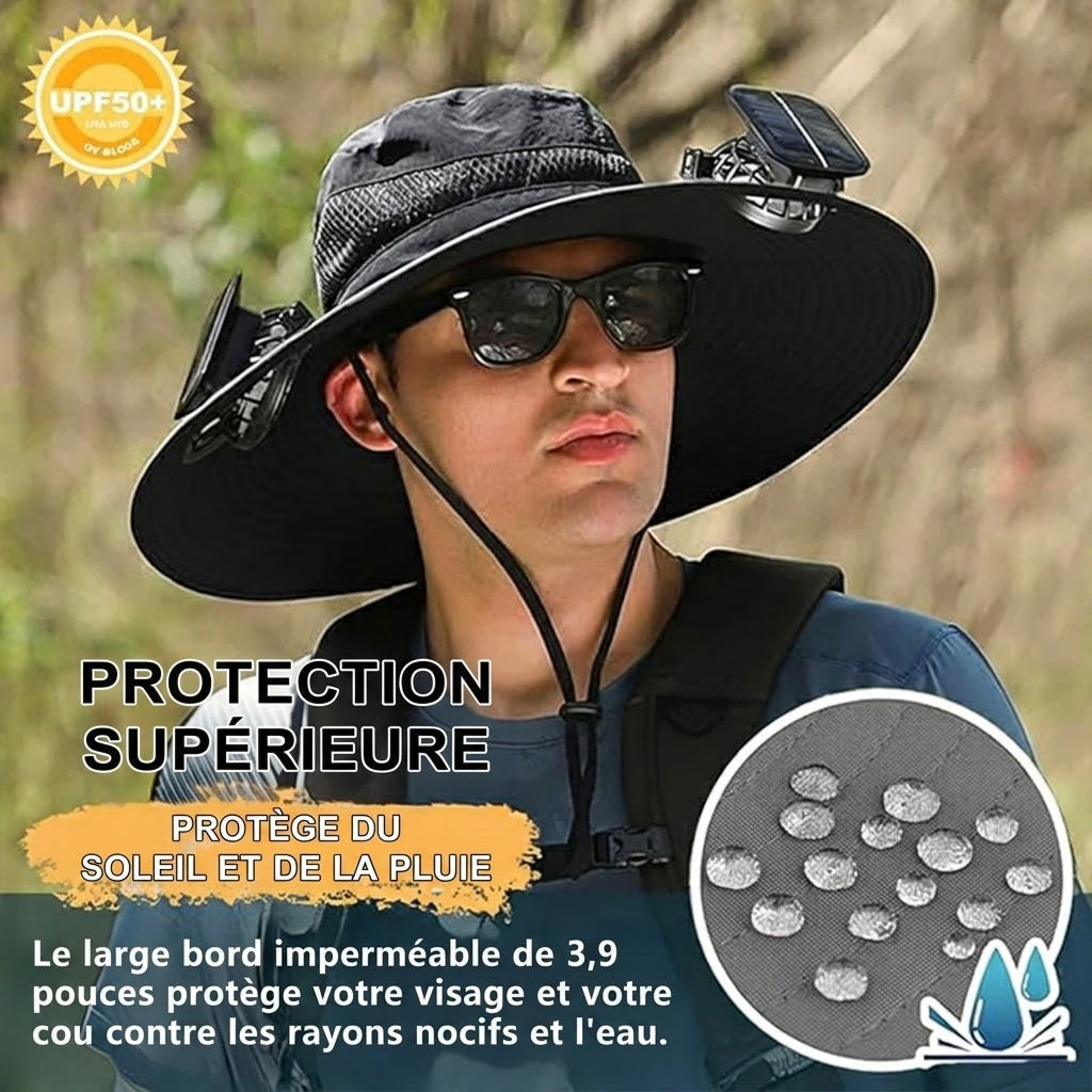 SolaFleky Chapeau Ventilateur Solaire