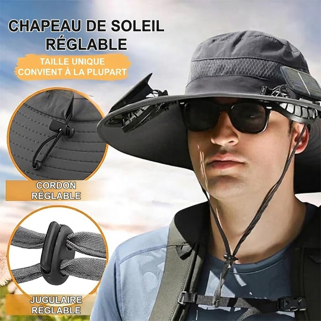 SolaFleky Chapeau Ventilateur Solaire