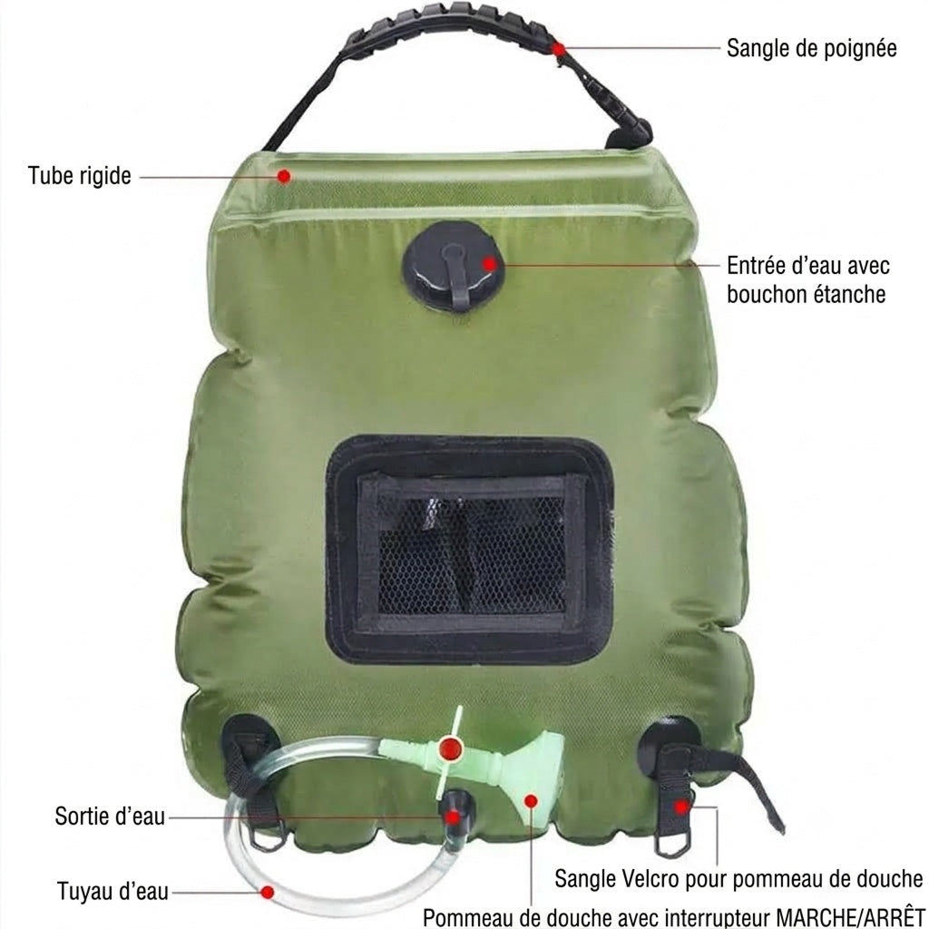 SolaryWas Sac De Douche Solaire