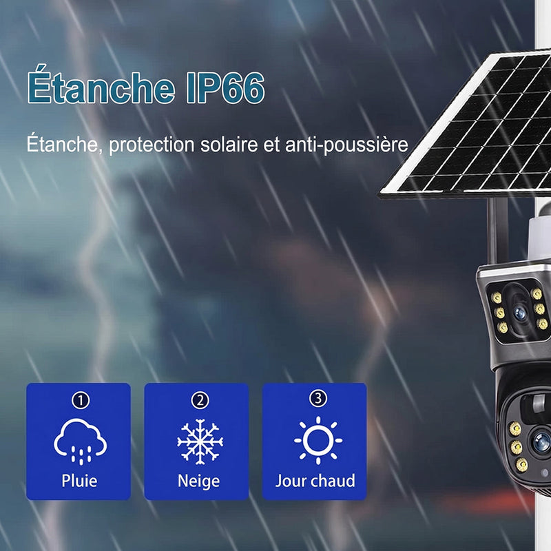 SuniXpert V2 Caméra Extérieure Solaire