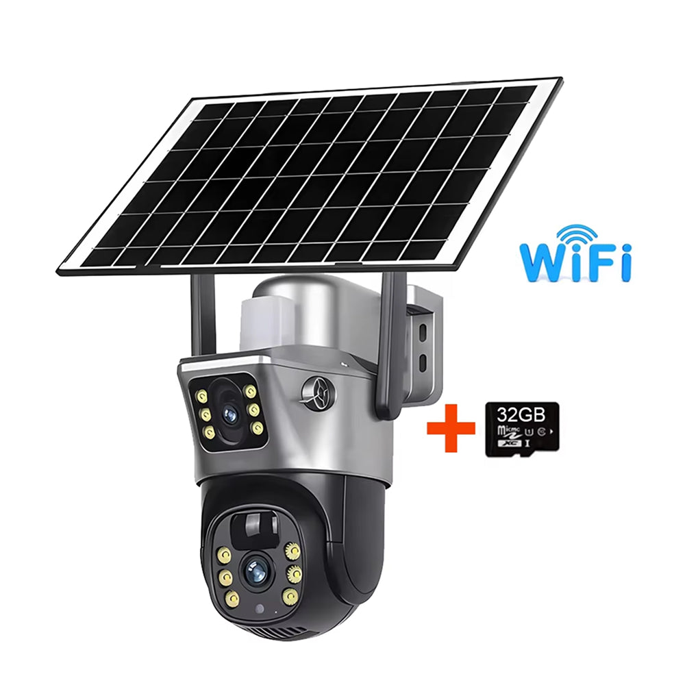 SuniXpert V2 Camera de Surveillance Extérieure Solaire