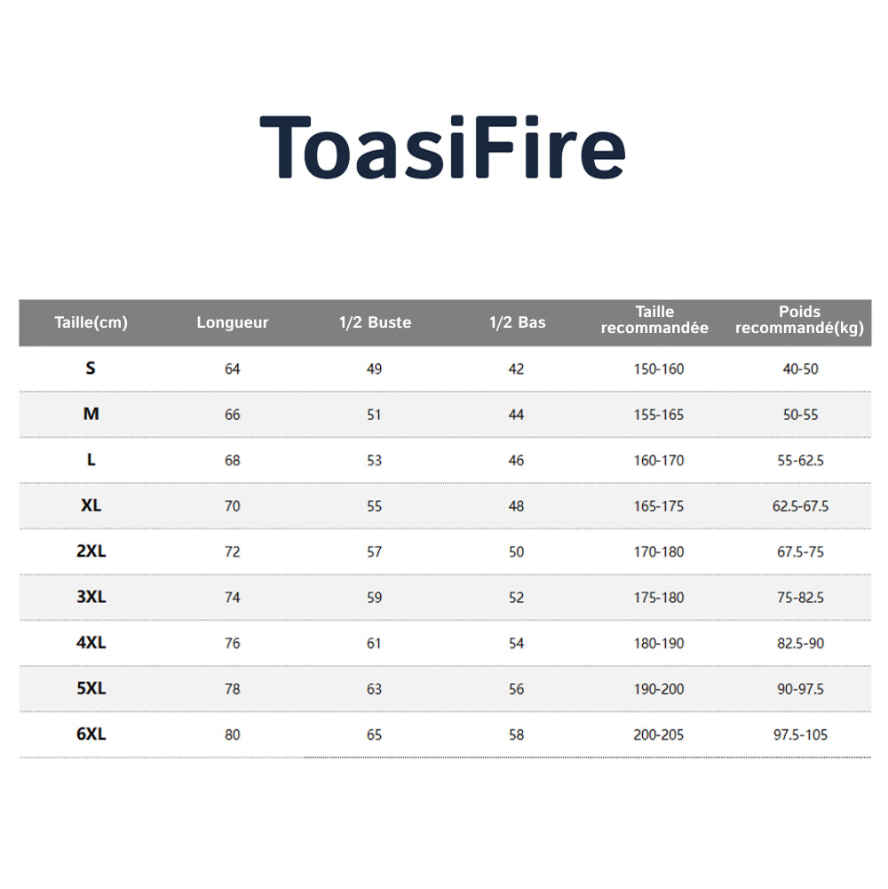 ToasiFire Gilet Chauffant Femme