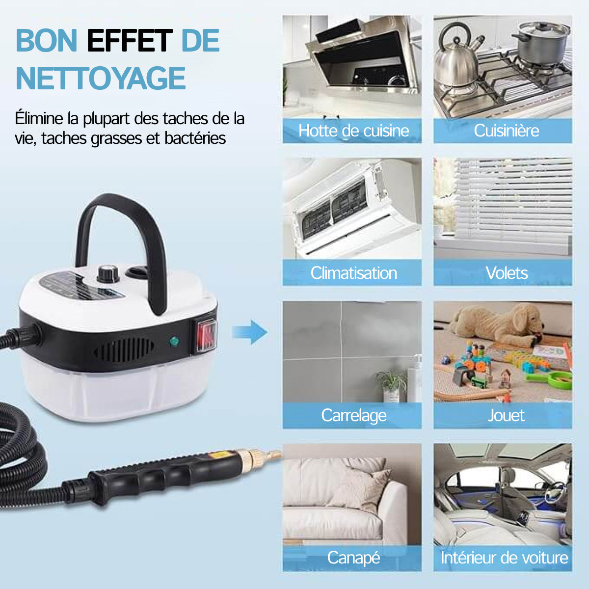 Vaporasy Nettoyeur Vapeur Pour Canapé