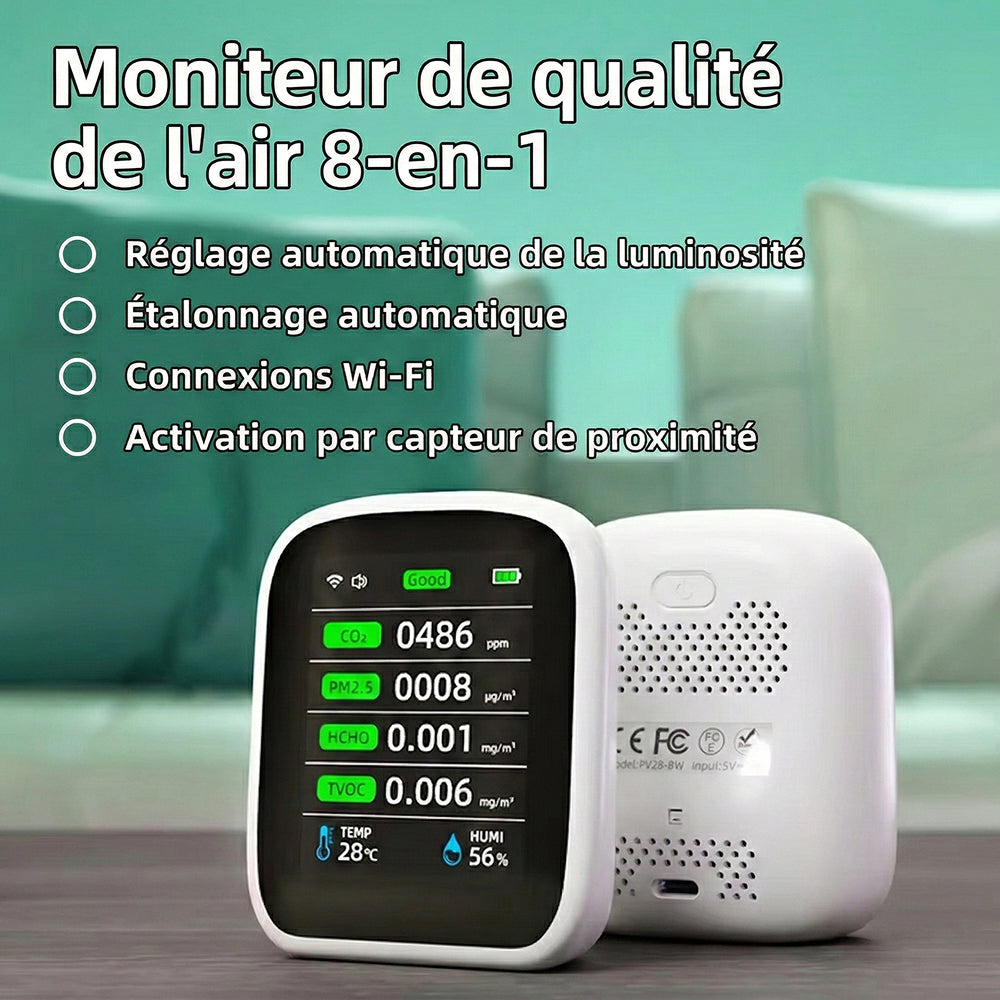 VeniAirs Moniteur de Qualité de L'Air