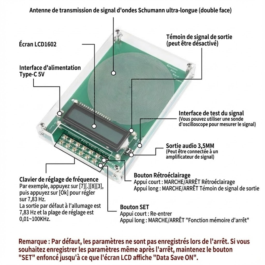 VimexCare Générateur De Fréquence Pour La Guérison & Bien-Être