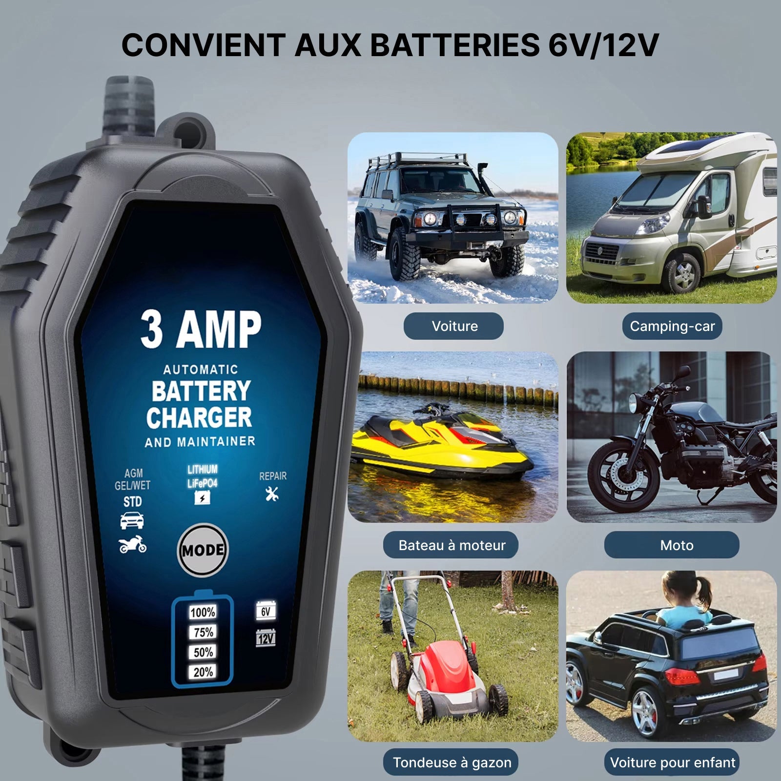 Voltebax Mainteneur de Charge Batterie Voiture