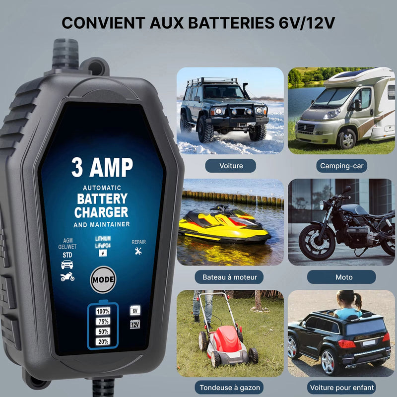 Voltebax Mainteneur de Charge Batterie Voiture