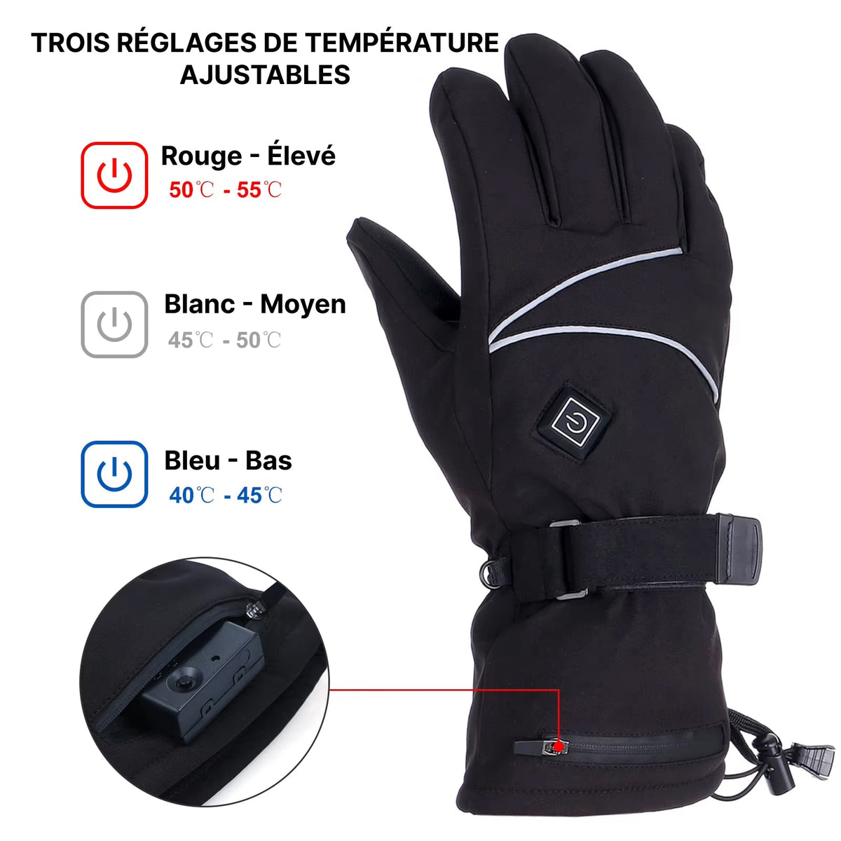 WarmMitz Gants Chauffants