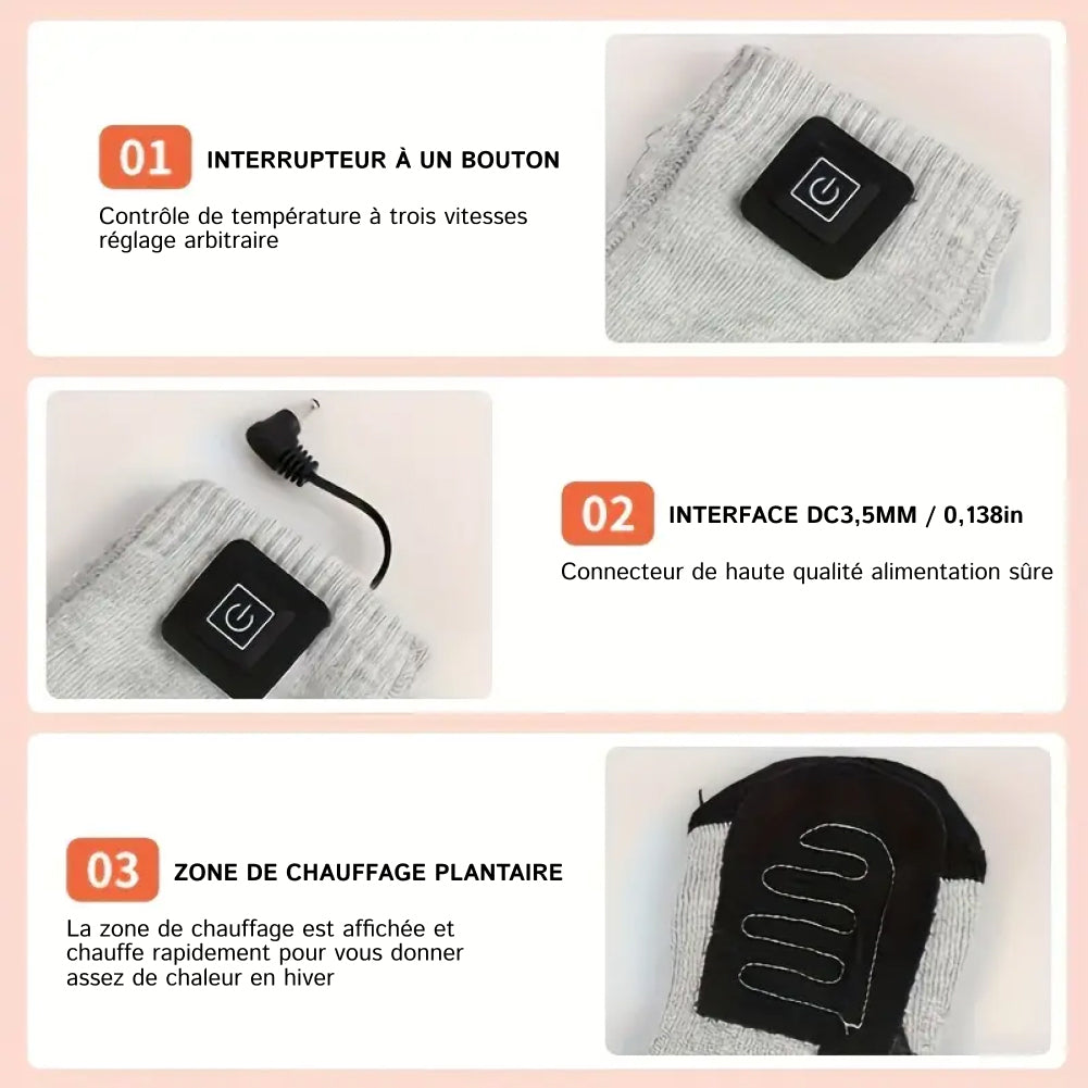 WarmiFud Chaussettes Chauffantes