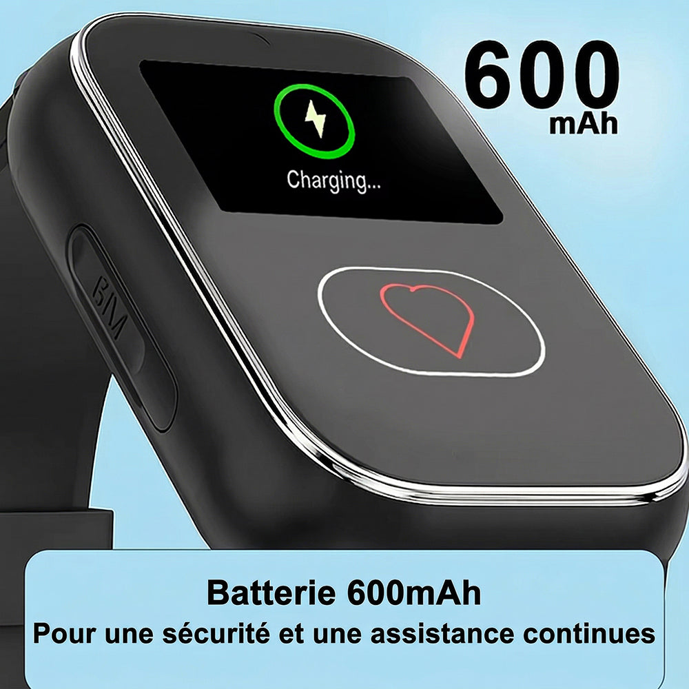 Watliqox V2 Montre Connectée Détection Chute