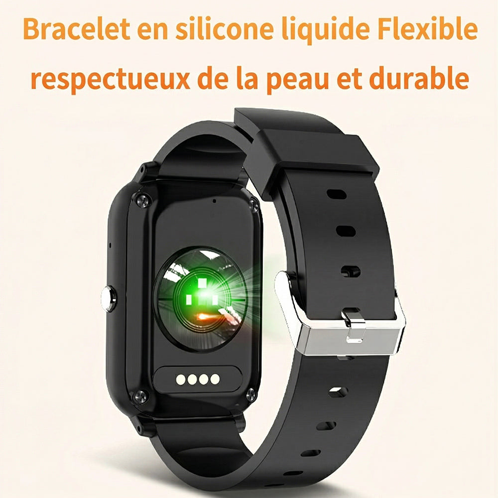 Watliqox V2 Montre Connectée Détection Chute