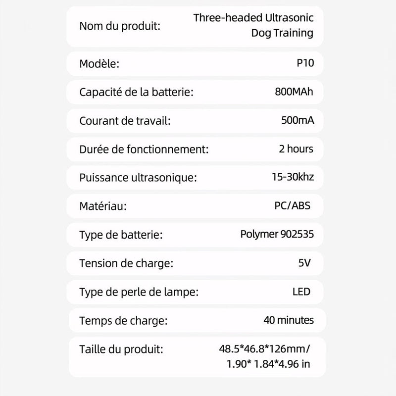 Zentunix Dispositif Anti Aboiement Ultrason